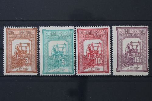 Rumänien, MiNr. 165-168 A, Falz