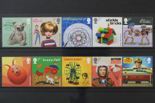 Großbritannien, MiNr. 4080-4089, 2 Fünferstreifen, postfrisch