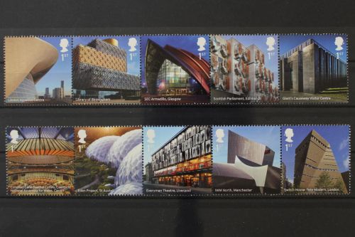 Großbritannien, MiNr. 4064-4073, 2 Fünferstreifen, postfrisch