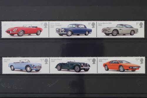 Großbritannien, Auto, MiNr. 3503-3508, 2 Dreierstreifen, postfrisch