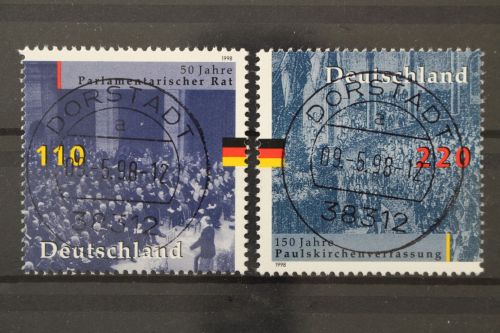 Deutschland (BRD), MiNr. 1986-1987, zentrisch Dorstadt, gestempelt