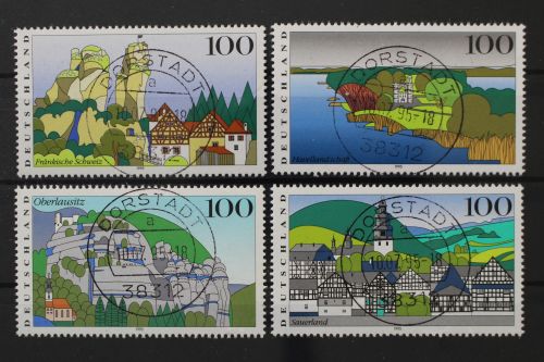 Deutschland (BRD), MiNr. 1807-1810, zentrisch Dorstadt, gestempelt
