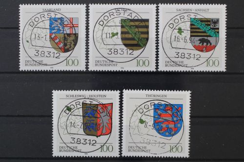 Deutschland (BRD), MiNr. 1712-1716, zentrisch Dorstadt, gestempelt