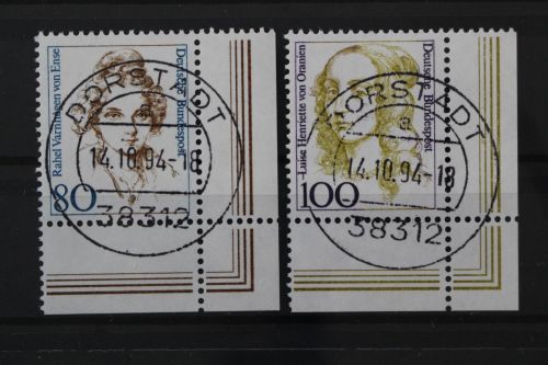 Deutschland, MiNr. 1755-1756 Ecke re. unten zentrisch Dorstadt, gestempelt