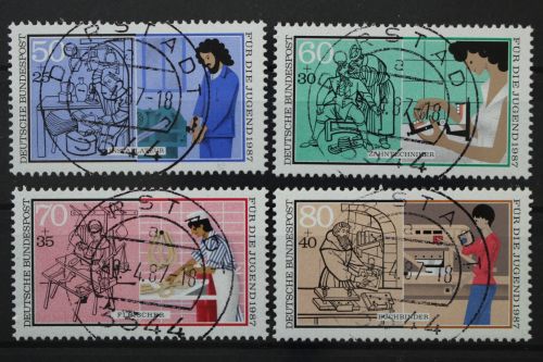 Deutschland (BRD), MiNr. 1315-1318, zentrisch Dorstadt, EST
