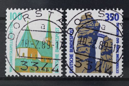 Deutschland (BRD), MiNr. 1406-1407 R I, zentrisch Dorstadt, gestempelt