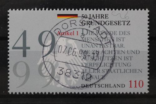 Deutschland (BRD), MiNr. 2050, zentrisch Dorstadt, gestempelt