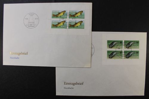 DDR, MiNr. 3096 I + 3097 I, Kleinbögen, FDC