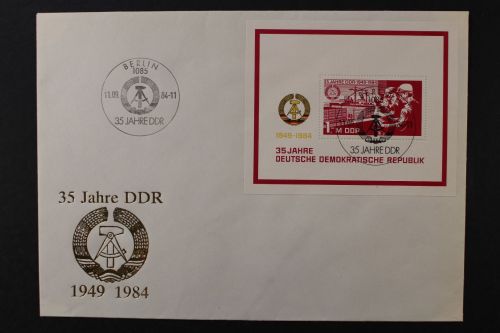 DDR, MiNr. Block 78, FDC