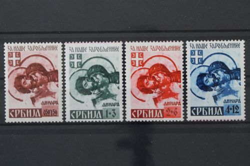 Serbien, MiNr. 54-57 II, postfrisch