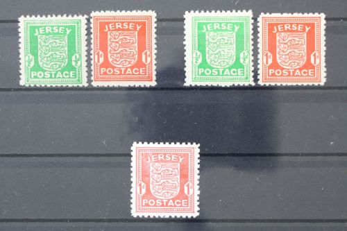Jersey, MiNr. 1-2 x + y und 2 z, postfrisch