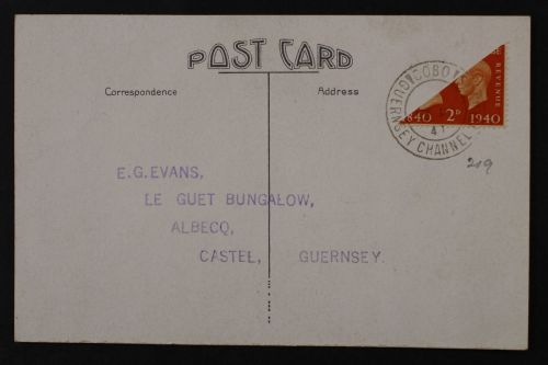 Guernsey, MiNr. 218 H, Karte