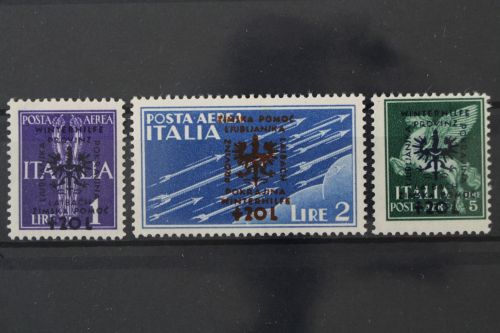 Laibach, MiNr. 42, 43 und 44, ungebraucht