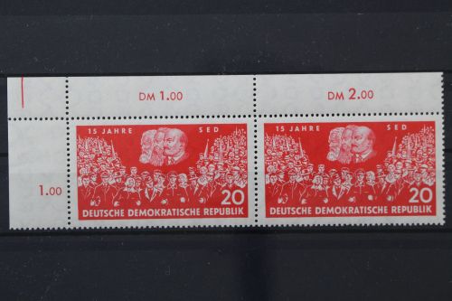 DDR, MiNr. 821, Paar, Ecke links oben, postfrisch