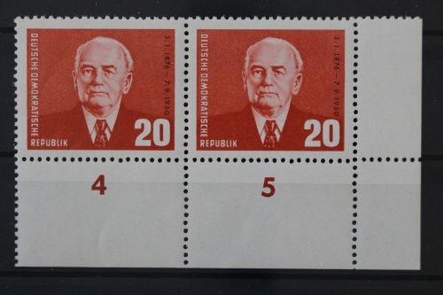 DDR, MiNr. 807 Paar, Ecke links unten, postfrisch
