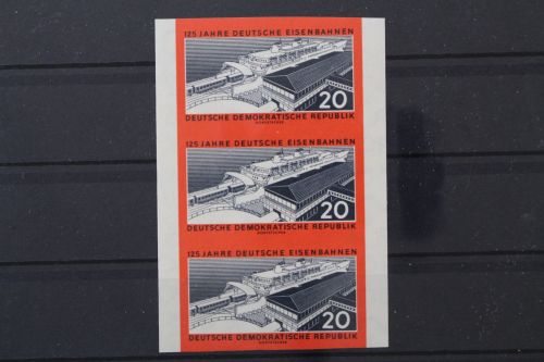 DDR, MiNr. 805 B, Dreierstreifen, postfrisch