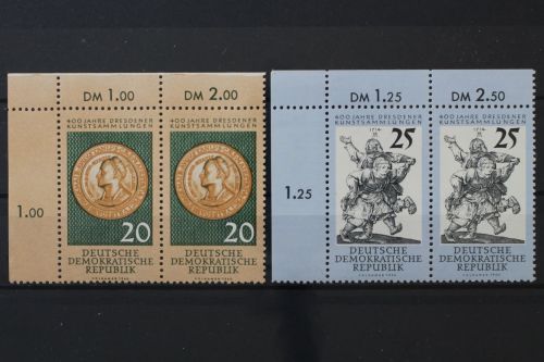 DDR, MiNr. 791-792 Paare, Ecken links oben, postfrisch