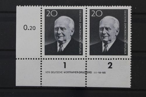 DDR, MiNr. 784 A Paar, Ecke links unten mit DV, postfrisch