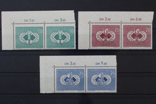 DDR, MiNr. 786-788, Paare, Ecken links oben, postfrisch