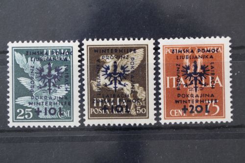 Laibach, MiNr. 39, 40 und 41, postfrisch