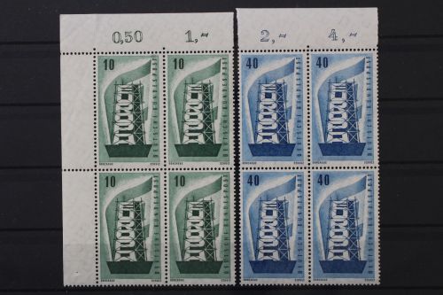 Deutschland, MiNr. 241-242, Viererblöcke, Ränder gefaltet, postfrisch