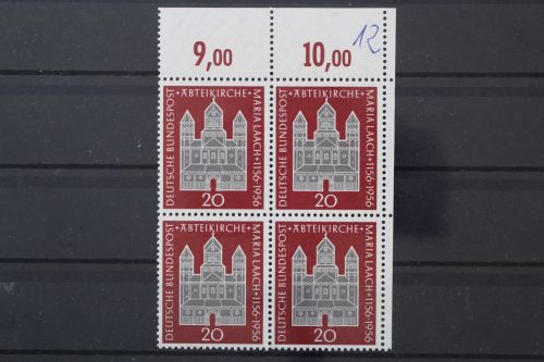 Deutschland (BRD), MiNr. 238 Viererblock Rand oben gefaltet, postfrisch
