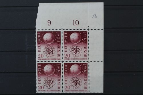 Deutschland (BRD), MiNr. 214, Viererblock, Ränder gefaltet, postfrisch