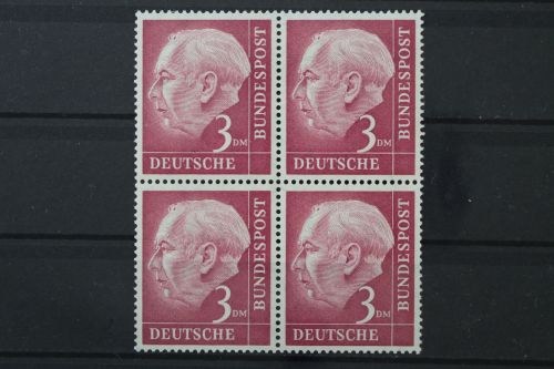 Deutschland (BRD), MiNr. 196 x X v, Viererblock, postfrisch