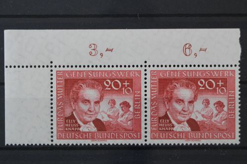 Berlin, MiNr. 178, Paar, Ecke links oben, postfrisch
