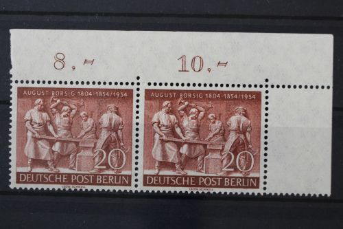 Berlin, MiNr. 125 Paar, Ecke rechts oben, postfrisch