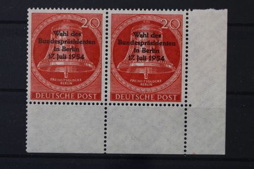 Berlin, MiNr. 118 Paar, Ecke rechts unten, postfrisch