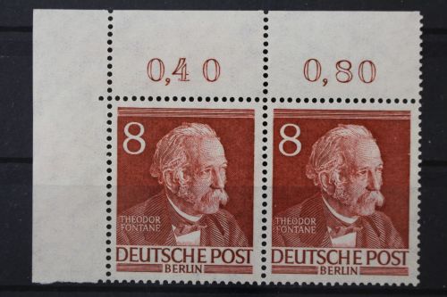 Berlin, MiNr. 94 Paar, Ecke links oben, postfrisch