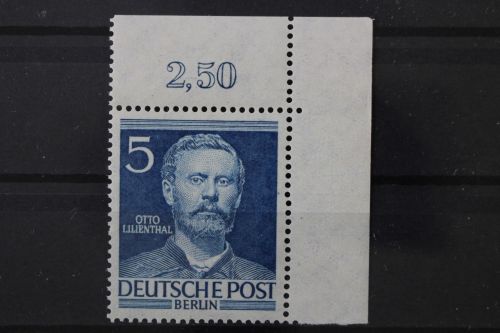 Berlin, MiNr. 92, Ecke rechts oben, postfrisch