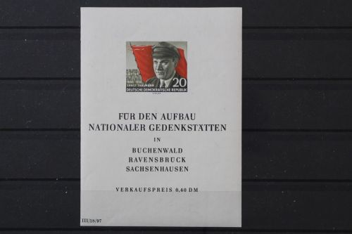 DDR, MiNr. Block 14 PF II, postfrisch
