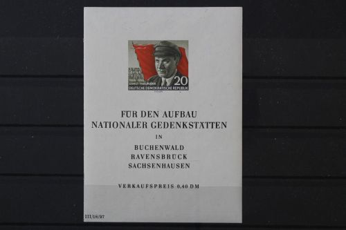 DDR, MiNr. Block 14 PF II, postfrisch