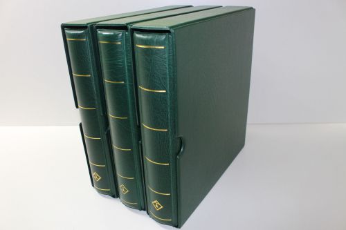Leuchtturm, 3 grüne Drehstabbinder mit Kassetten