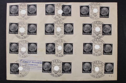 Deutsches Reich, MiNr. 512 (47 x), beidseitig verklebt