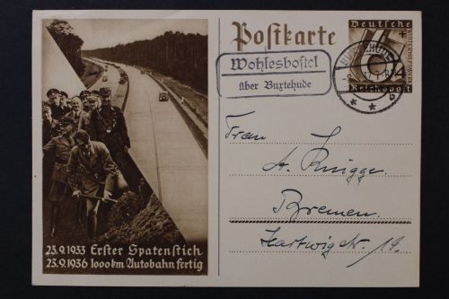 Wohlesbostel über Buxtehude, Landpoststempel