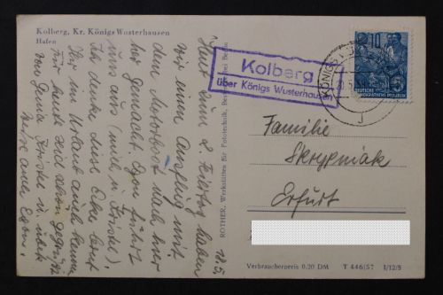 Kolberg über Königswusterhausen, Landpoststempel