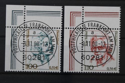 Deutschland (BRD), MiNr. 2149-2150 Ecken links oben, EST