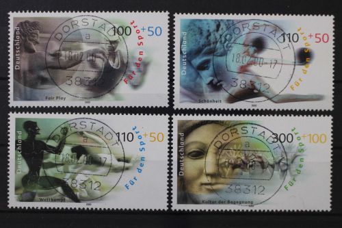 Deutschland (BRD), MiNr. 2094-2097, zentrisch Dorstadt, gestempelt