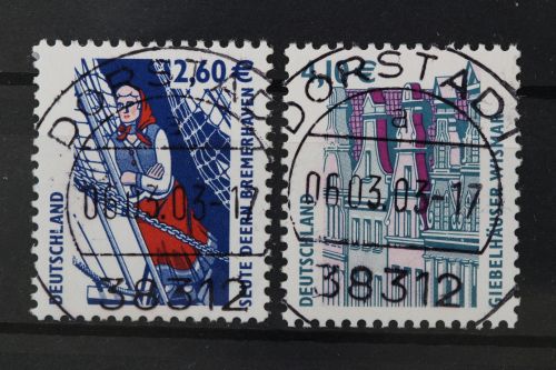 Deutschland (BRD), MiNr. 2322-2323 R, zentrisch Dorstadt, EST