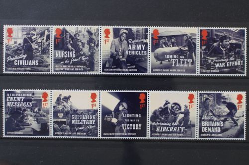 Großbritannien, MiNr. 4969-4978, 2 Fünferstreifen, postfrisch