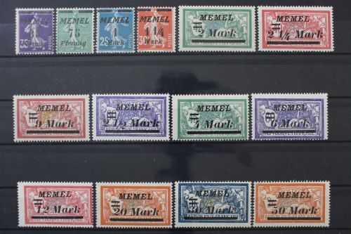 Memel, MiNr. 84-97, postfrisch