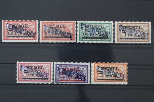 Memel, MiNr. 40-46, Falz