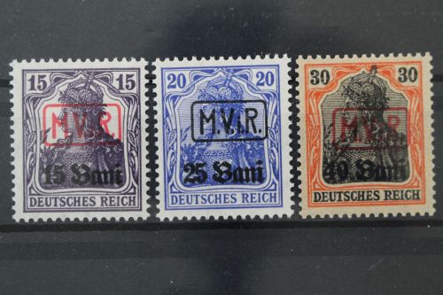 Post in Rumänien, MiNr. 1-3, postfrisch