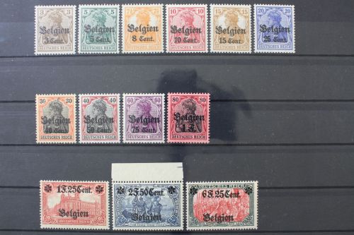 Landespost Belgien, MiNr. 10-25, postfrisch