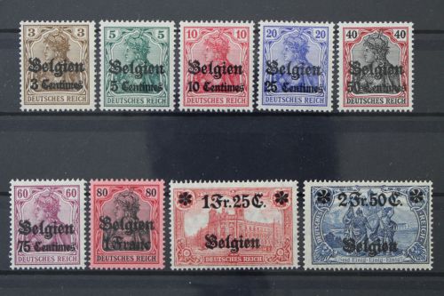 Landespost Belgien, MiNr. 1-9, postfrisch