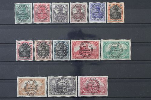 Allenstein, MiNr. 15-28 mit Nr. 18, postfrisch