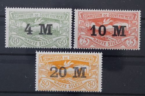 Oberschlesien, MiNr. 41-43, postfrisch